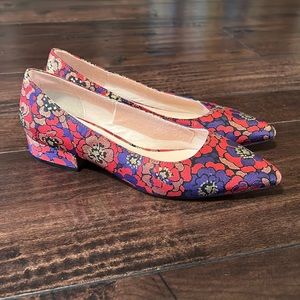 Cole Haan VESTA SKIMMER low heel PUMP IN CHRYSTIE FLORAL FABRIC women’s sz 8 B